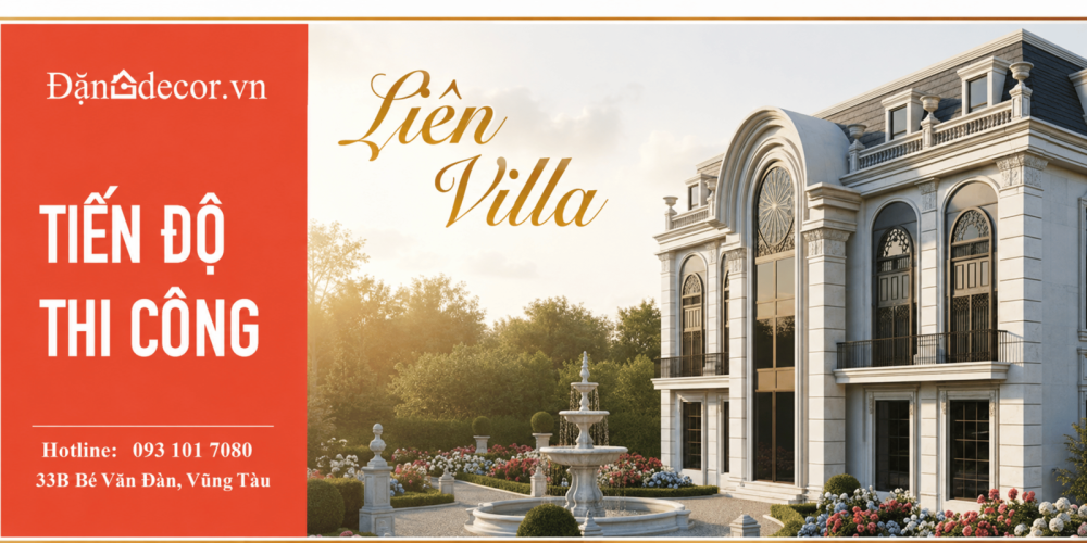[Nhật Ký Thi Công] Tiến Độ Phun Sơn Giả Đá Công Trình Liên Villa Trần Phú Vũng Tàu