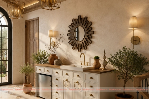 Gợi Ý Trang Trí Hành Lang Địa Trung Hải Đẹp