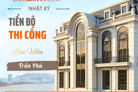 Tiến độ hoàn thiện Liên Villa Trần Phú: Kinh nghiệm ốp gạch xây nhà tại Vũng Tàu 