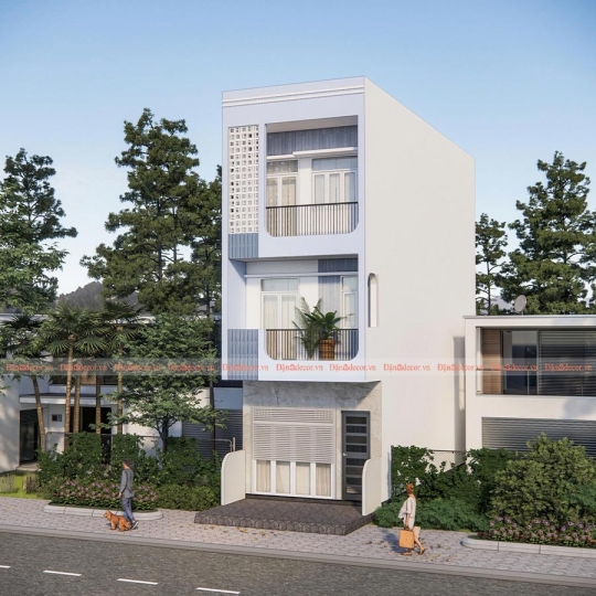 Mẫu Nhà Phố 3 Tầng Hiện Đại Đẹp Cho Gia Chủ Trẻ