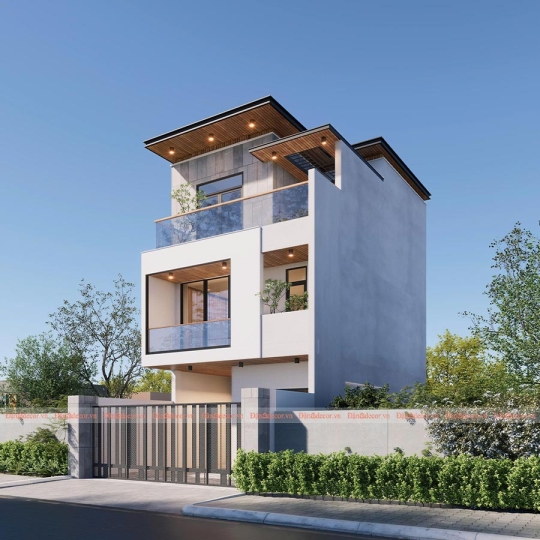 Mẫu Nhà Phố 3 Tầng Hiện Đại Thanh Lịch