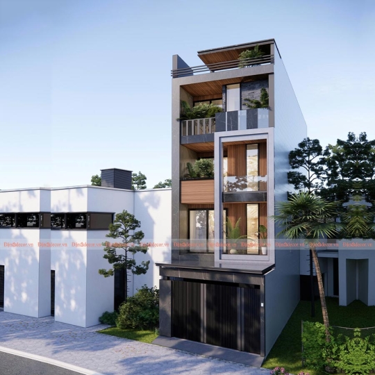 Mẫu Nhà Phố 4 Tầng Hiện Đại Sang Trọng Tại Vũng Tàu