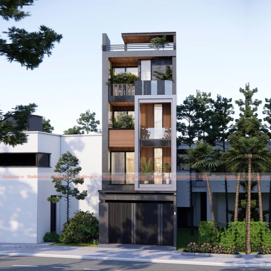 Mẫu Nhà Phố 4 Tầng Hiện Đại Sang Trọng Tại Vũng Tàu