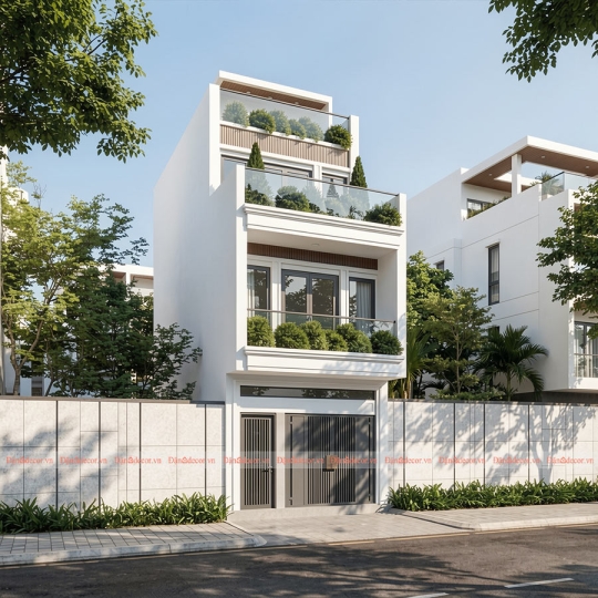 Mẫu Nhà Phố Hiện Đại Mang Cảm Hứng Kiến Trúc Ý