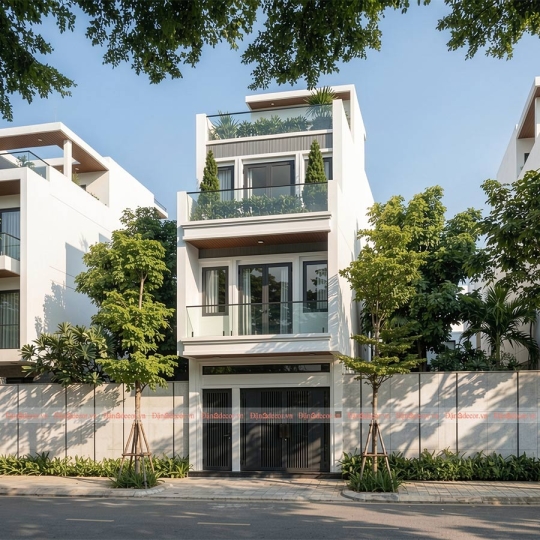 Mẫu Nhà Phố Hiện Đại Mang Cảm Hứng Kiến Trúc Ý