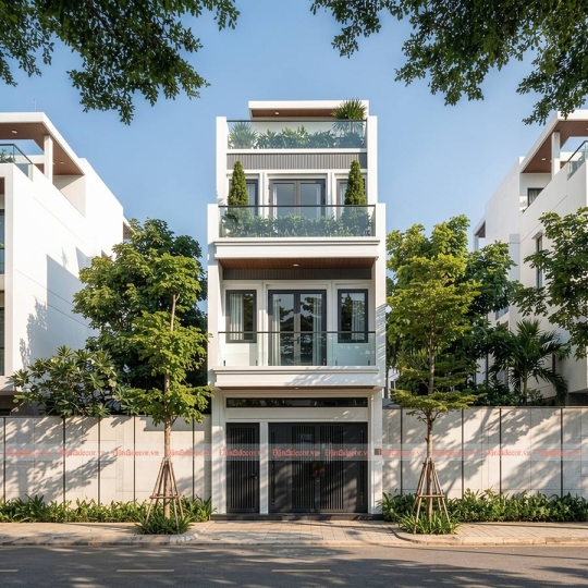 Mẫu Nhà Phố Hiện Đại Mang Cảm Hứng Kiến Trúc Ý