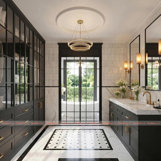 Mẫu Phòng Vệ Sinh Tân Cổ Điển Sang Trọng