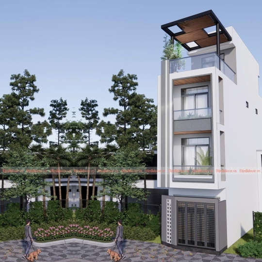 Nhà Phố 1 Trệt 3 Lầu - Thiết Kế Hiện Đại, Độc Đáo Và Tiện Nghi