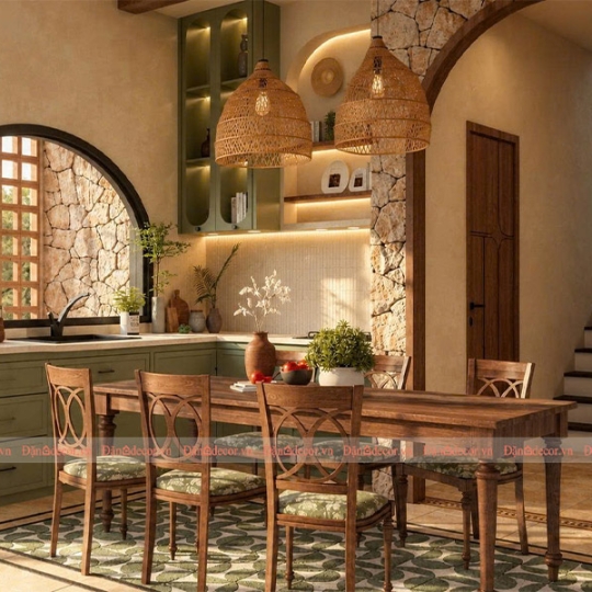 Phòng Bếp Phong Cách Moroccan Hiện Đại Đẹp