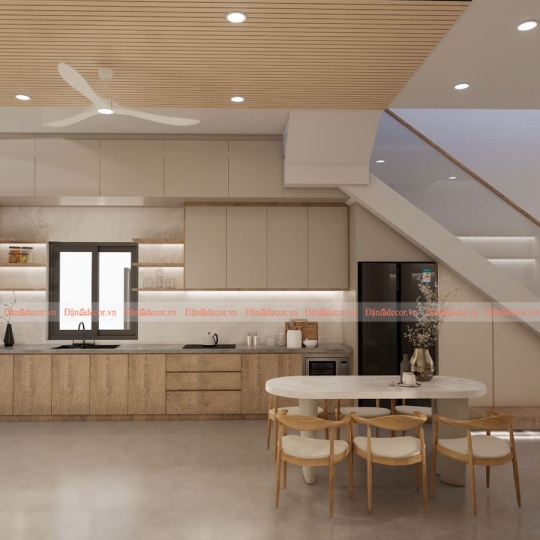 Thiết Kế Nhà Bếp Phong Cách Nhật Bản