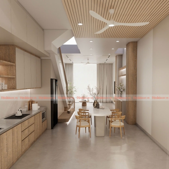 Thiết Kế Nhà Bếp Phong Cách Nhật Bản