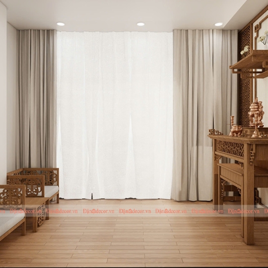 Thiết Kế Phòng Thờ Tân Cổ Điển Á Đông Tại Vũng Tàu