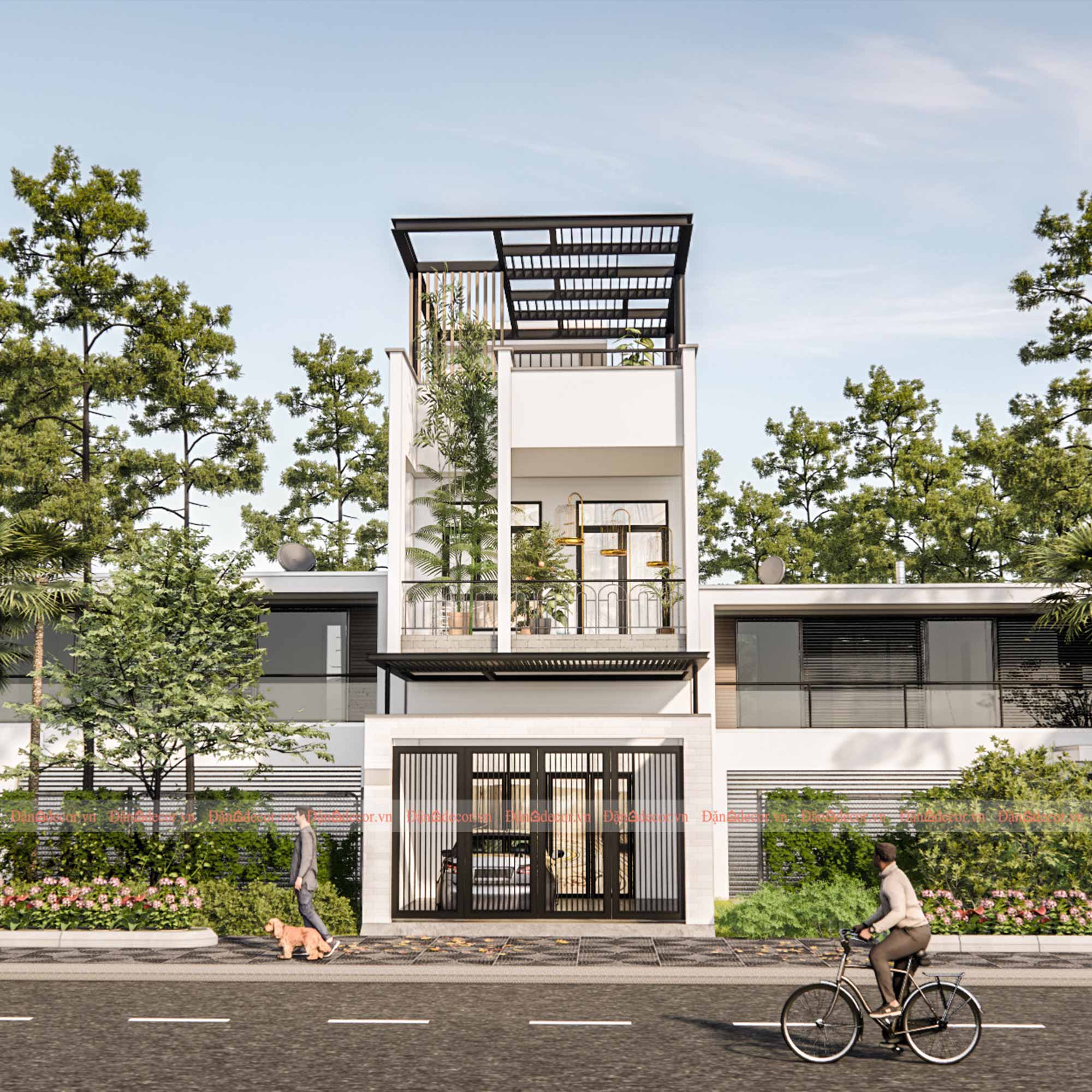 50+ Mẫu nhà phố đẹp, đơn giản, hiện đại, HOT nhất 2024